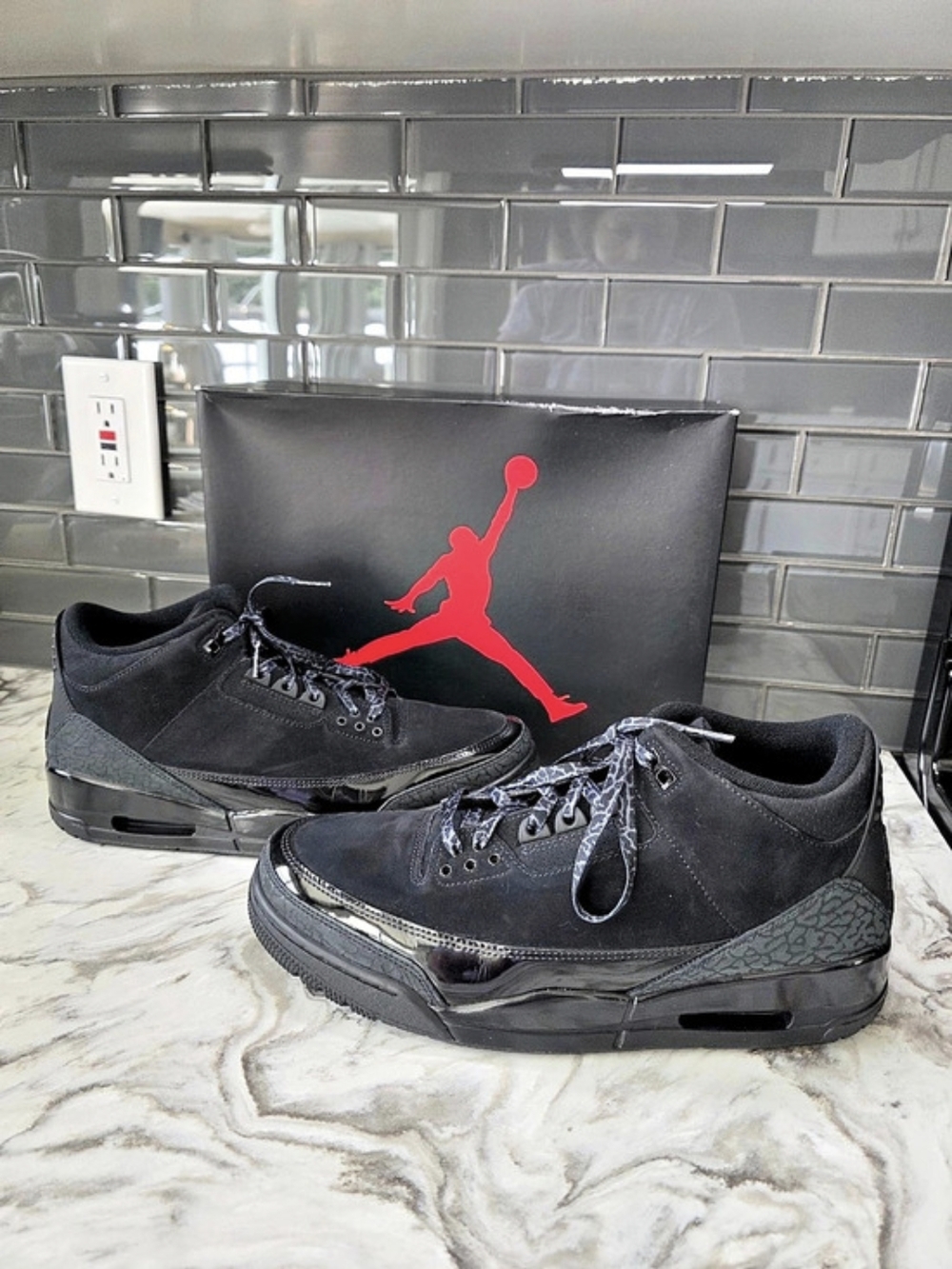 Jordan Air Jordan 3 Retro Black Cat Men's Black US 12